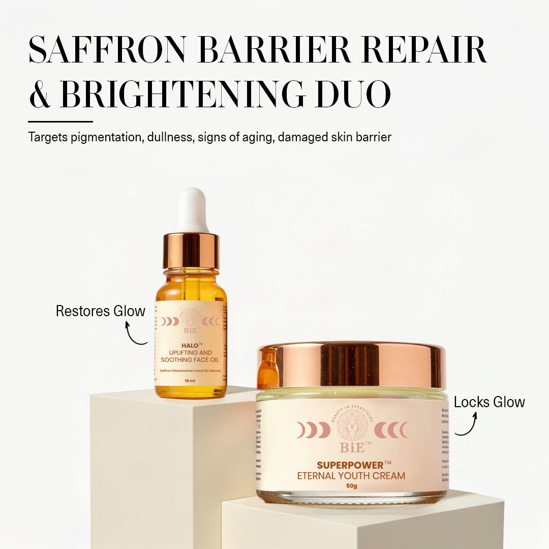Saffron Barrier Repair & Brightening Duo