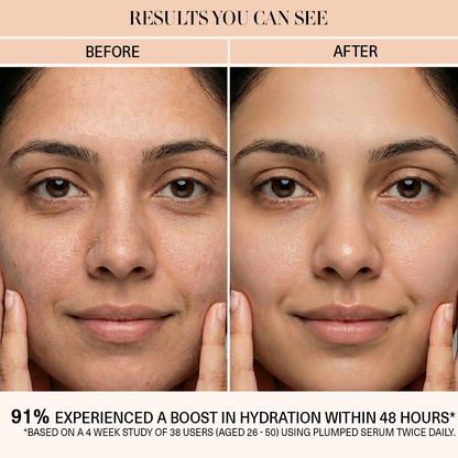 hydrating serum before after image