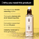  double cleansing -cleanser for acne prone skin 