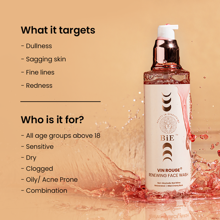  face wash for oily, dry,  acne prone, sensitive, dull skin 